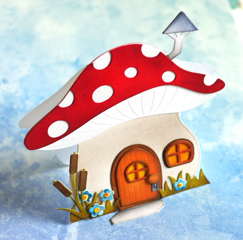 Mushroom House Folding Card