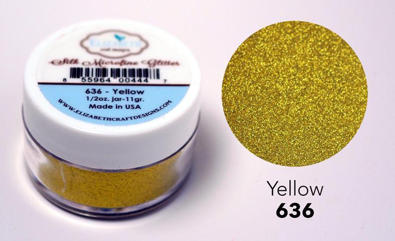 Yellow - Silk Microfine Glitter - Silk Microfine Glitter - ElizabethCraftDesigns.com
