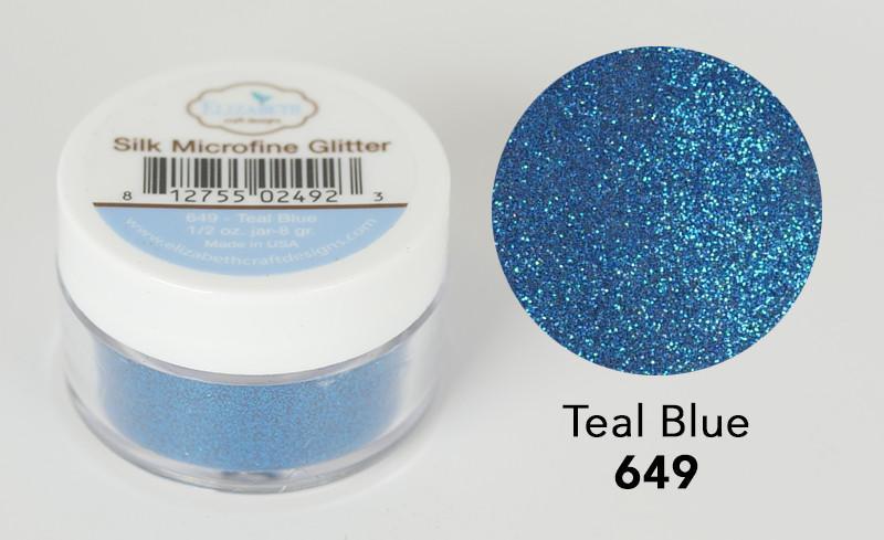 Teal Blue - Silk Microfine Glitter - Silk Microfine Glitter - ElizabethCraftDesigns.com