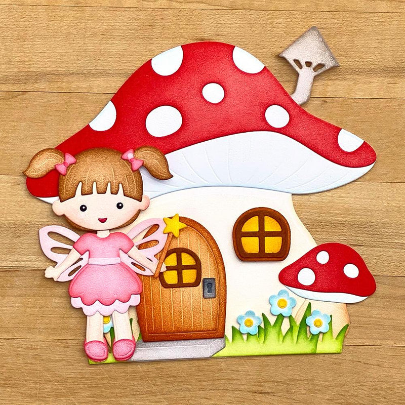Mushroom House Folding Card